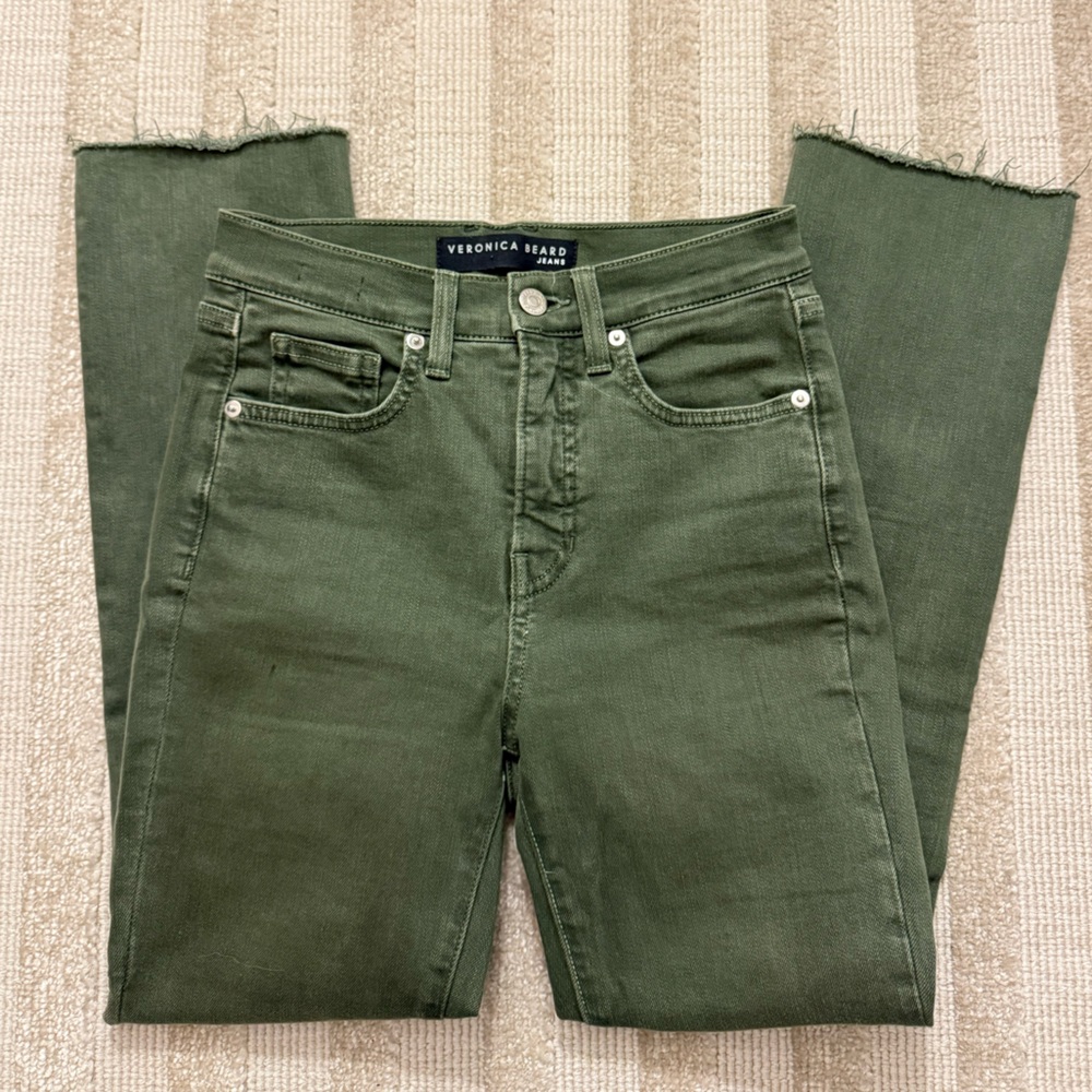 Olive green Veronica Beard jeans